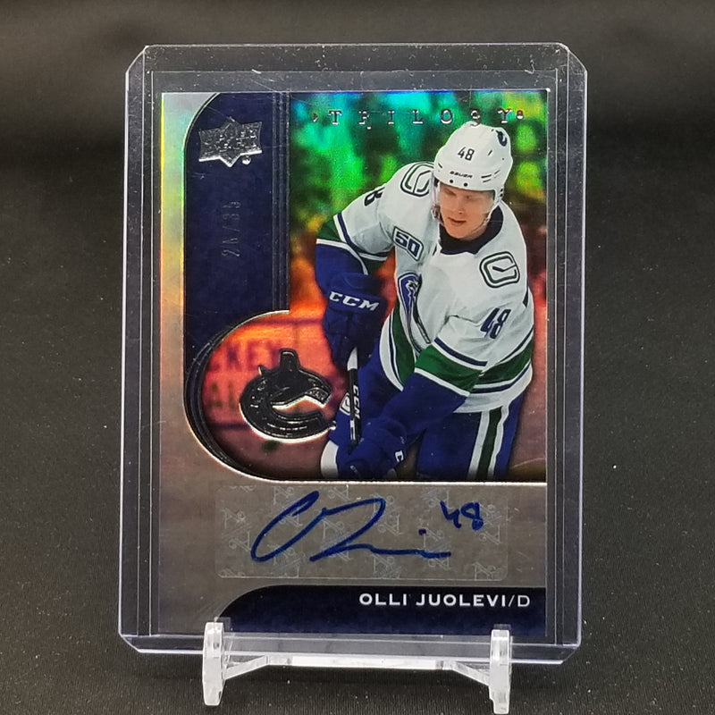 2020 UPPER DECK TRILOGY - ROOKIE RENDITIONS - O. JUOLEVI - #RR-24 - #'D/35 - AUTOGRAPH - RC