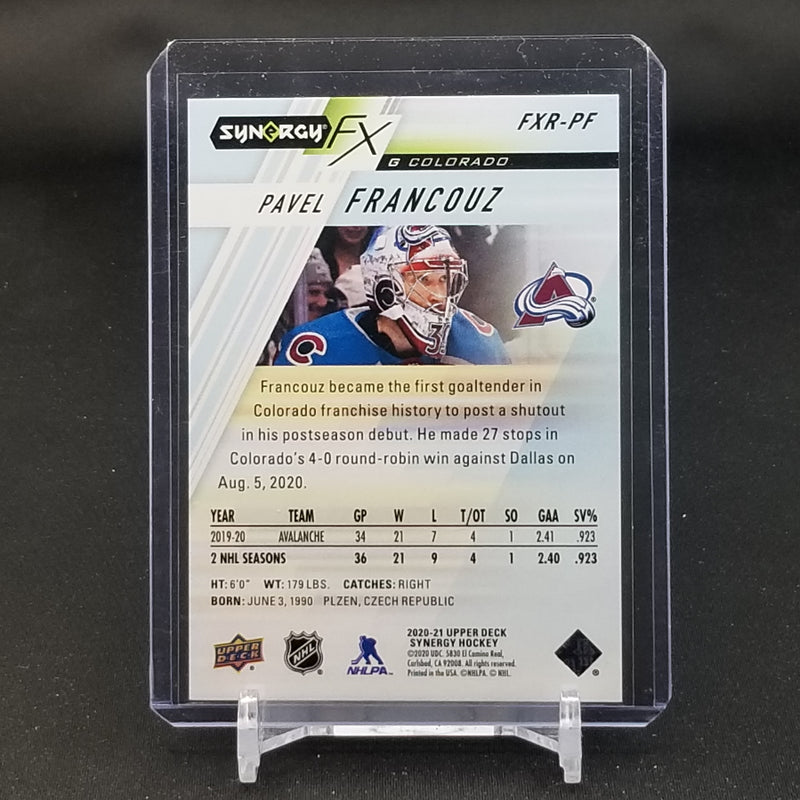 2020 UPPER DECK SYNERGY - FX - GREEN - P. FRANCOUZ - #FXR-PF - #'D/99 - RC