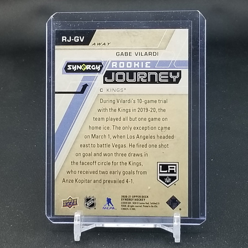 2020 UPPER DECK SYNERGY - ROOKIE JOURNEY - G. VILARDI - #RJ-GV - #'D/899 - RC