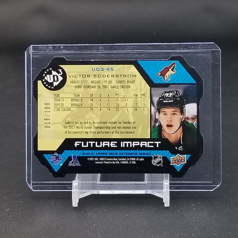 2020 UPPER DECK EXTENDED SERIES - FUTURE IMPACT - V. SODERSTROM - #UD3-45 - #'D/100