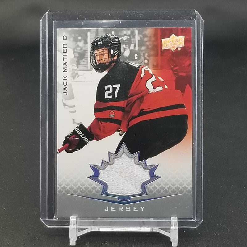 2021 UPPER DECK TEAM CANADA JUNIOR - JERSEY - SELECT YOUR PLAYER