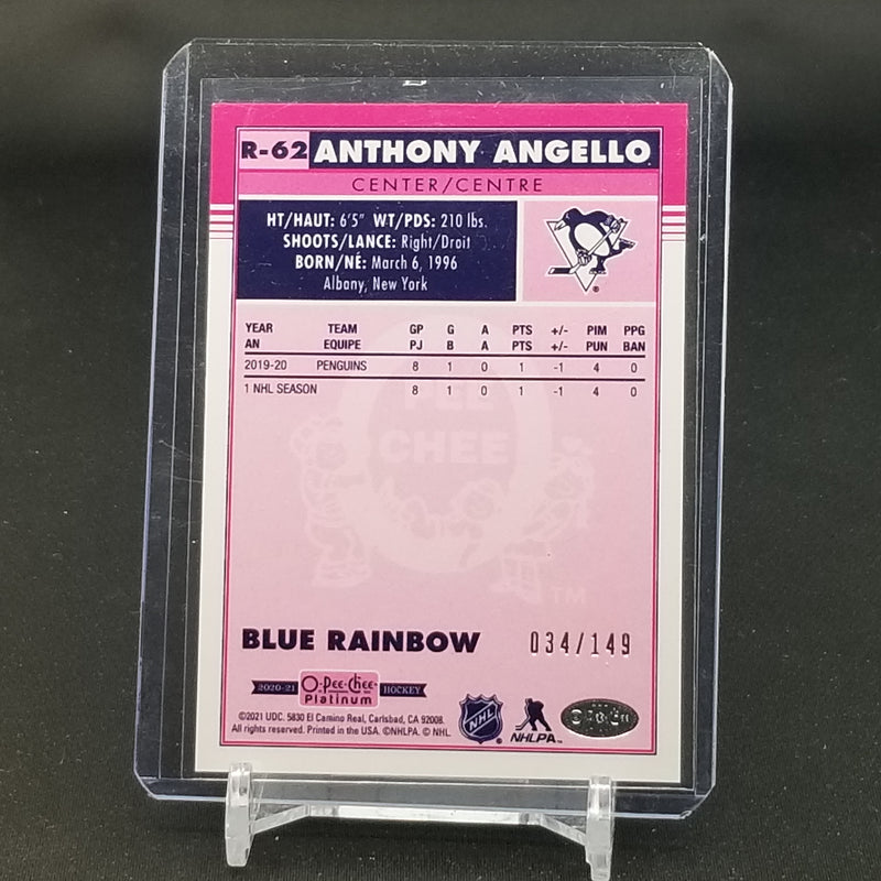 2020 UPPER DECK O-PEE-CHEE PLATINUM - RETRO - BLUE RAINBOW - A. ANGELLO - #R-62 - #'D/149 - RC