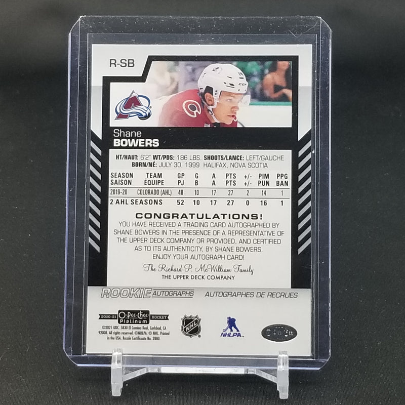 2020 UPPER DECK O-PEE-CHEE PLATINUM - ROOKIE AUTOGRAPHS - S. BOWERS -