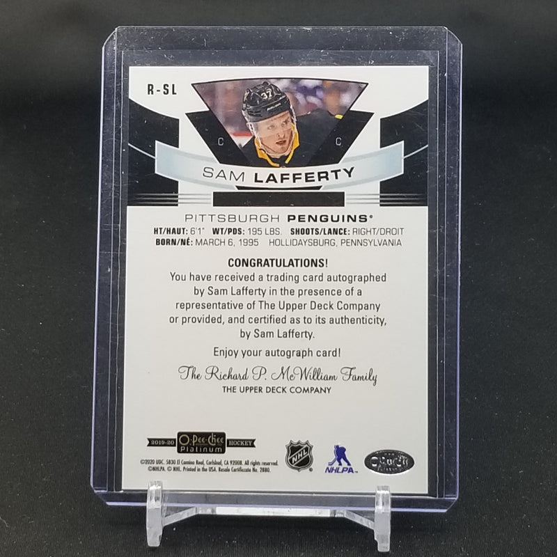 2019 UPPER DECK O-PEE-CHEE PLATINUM - ROOKIE AUTOS - S. LAFFERTY -