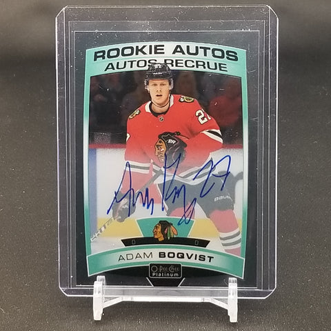 2019 UPPER DECK O-PEE-CHEE PLATINUM - ROOKIE AUTOS - A. BOQVIST - #R-AB - AUTOGRAPH - RC