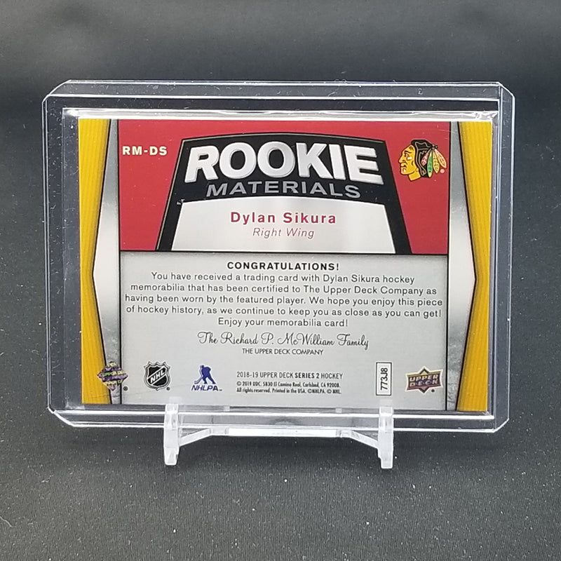 2019 UPPER DECK SERIES TWO - ROOKIE MATERIALS - D. SIKURA -