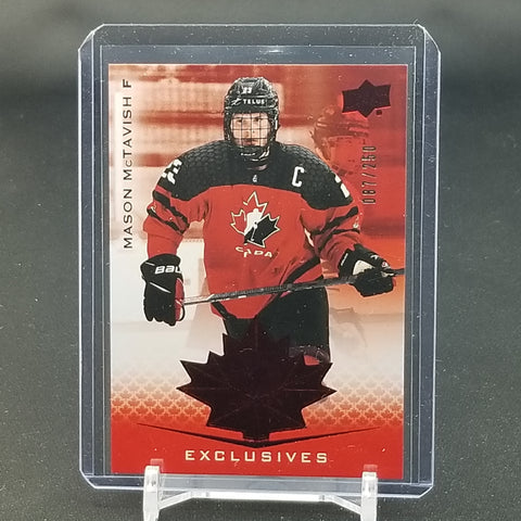 2021 UPPER DECK TEAM CANADA JUNIORS - EXCLUSIVES - #'D/250 - SELECT YOUR PLAYER