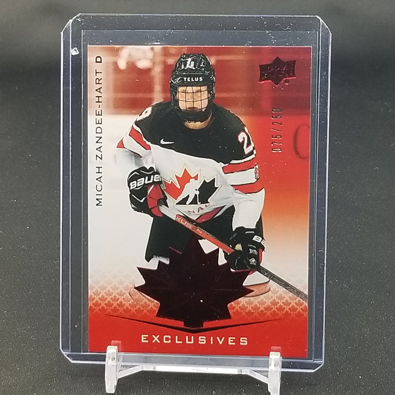 2021 UPPER DECK TEAM CANADA JUNIORS - EXCLUSIVES -