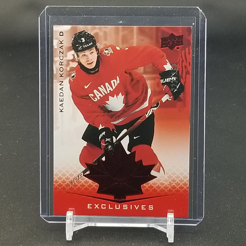 2021 UPPER DECK TEAM CANADA JUNIORS - EXCLUSIVES -