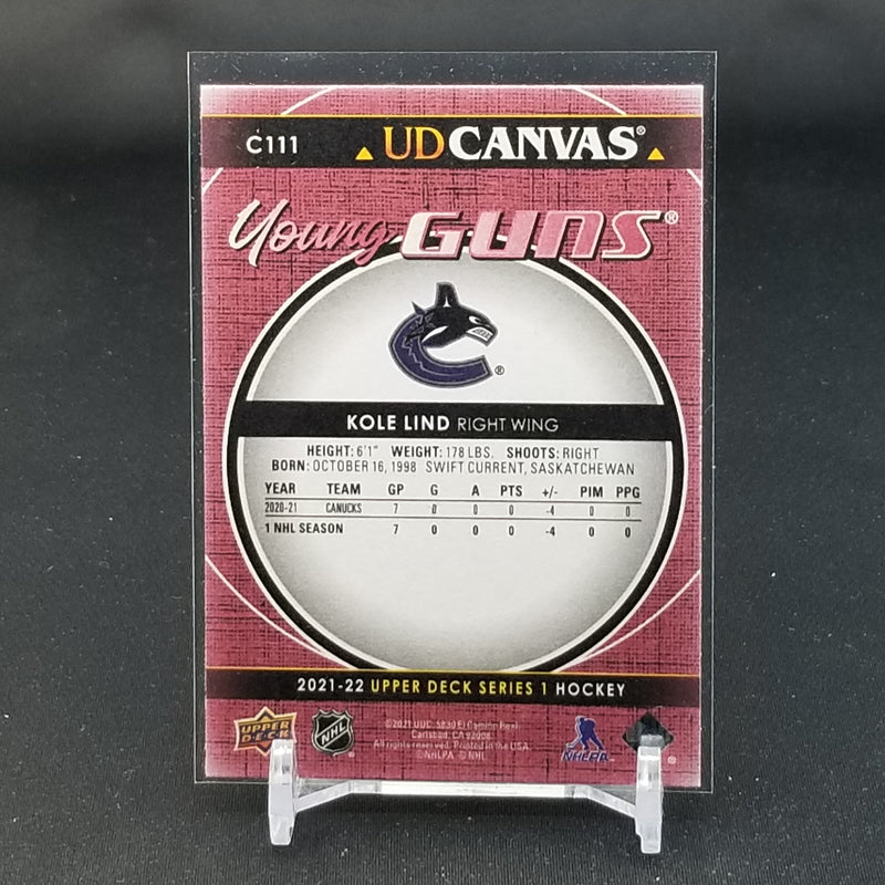 2021 UPPER DECK SERIES ONE - UD CANVAS - YOUNG GUNS - K. LIND -