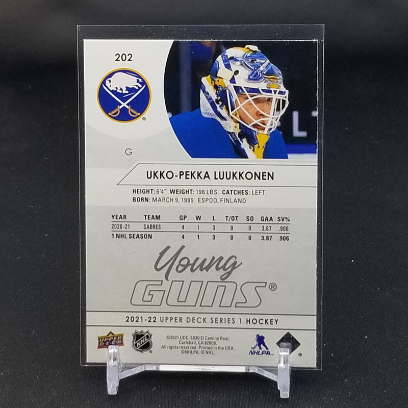 2021 UPPER DECK SERIES ONE - YOUNG GUNS - U. LUUKKONEN -