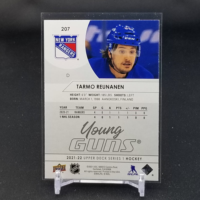 2021 UPPER DECK SERIES ONE - YOUNG GUNS - T. REUNANEN -