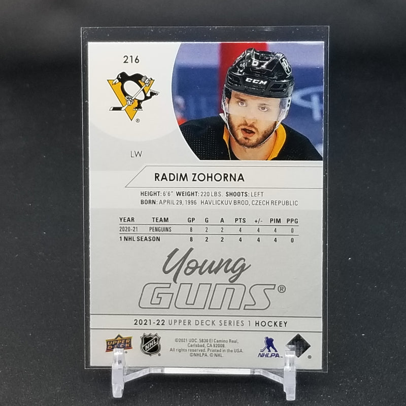 2021 UPPER DECK SERIES ONE - YOUNG GUNS - R. ZOHORNA -