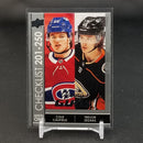 2021 UPPER DECK SERIES ONE - YOUNG GUNS - CHECKLIST - C. CAUFIELD / T. ZEGRAS -