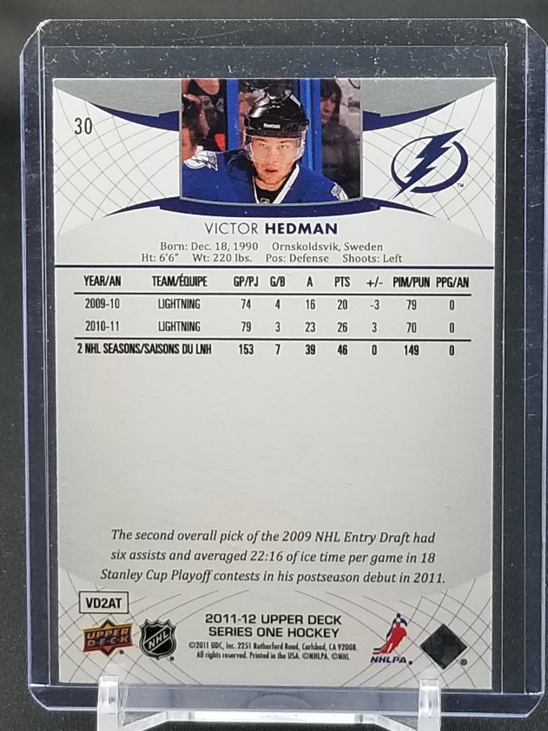 2011 UPPER DECK SERIES ONE - V. HEDMAN - #30 - #'D/1