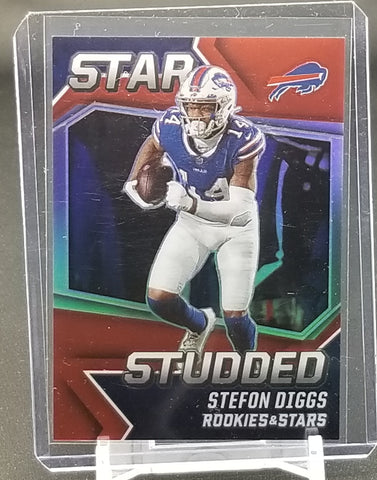 2021 PANINI ROOKIES & STARS - RED PRIZM - STUDDED - S. DIGGS - #SS-8 - #'D/99