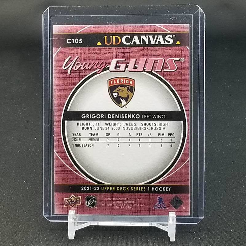 2021 UPPER DECK SERIES ONE - UD CANVAS - YOUNG GUNS - G. DENISENKO -