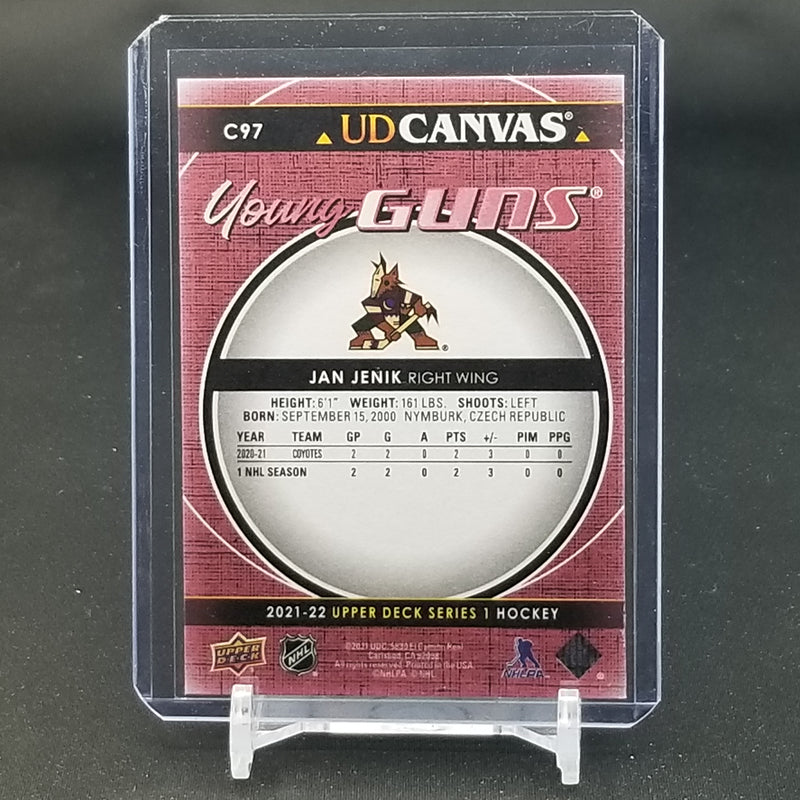 2021 UPPER DECK SERIES ONE - UD CANVAS - YOUNG GUNS - J. JENIK -