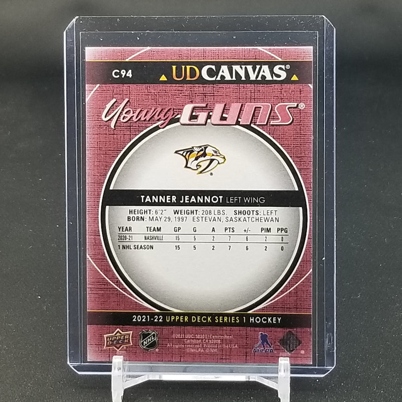 2021 UPPER DECK SERIES ONE - UD CANVAS - YOUNG GUNS - T. JEANNOT -