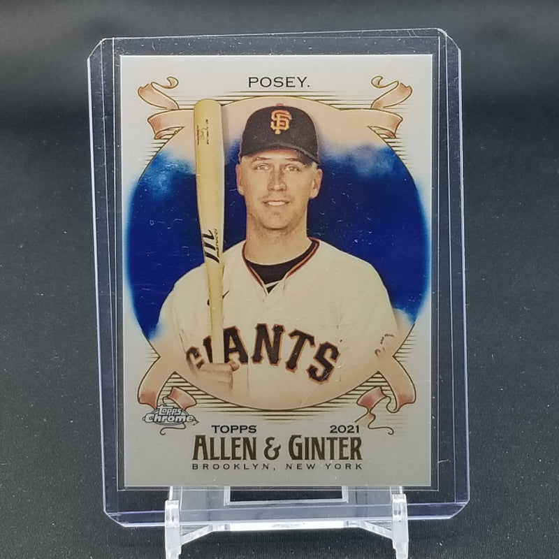 2021 TOPPS CHROME ALLEN & GINTER - BLUE REFRACTOR - SELECT YOUR PLAYER BELOW