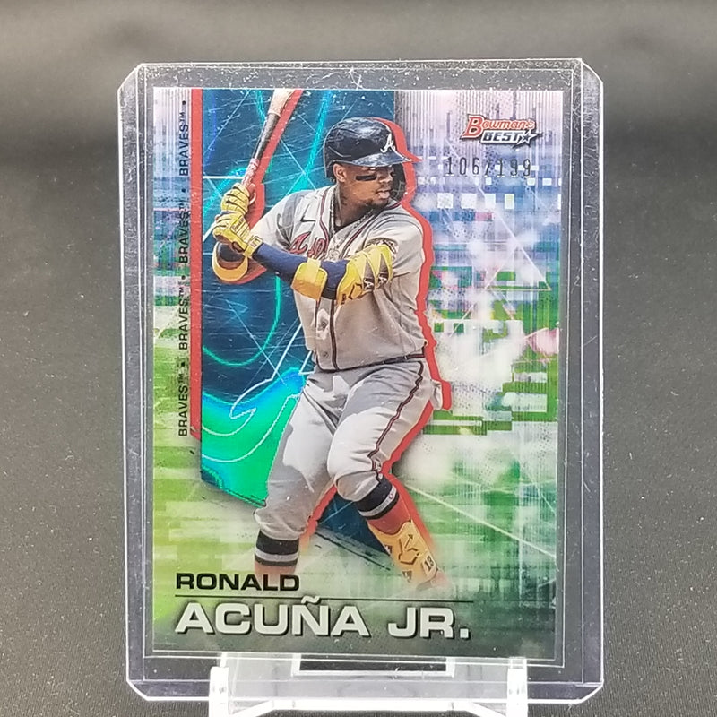 2021 TOPPS BOWMAN'S BEST - AQUA LAVA REFRACTOR - R. ACUNA JR. - #52 - #'D/199
