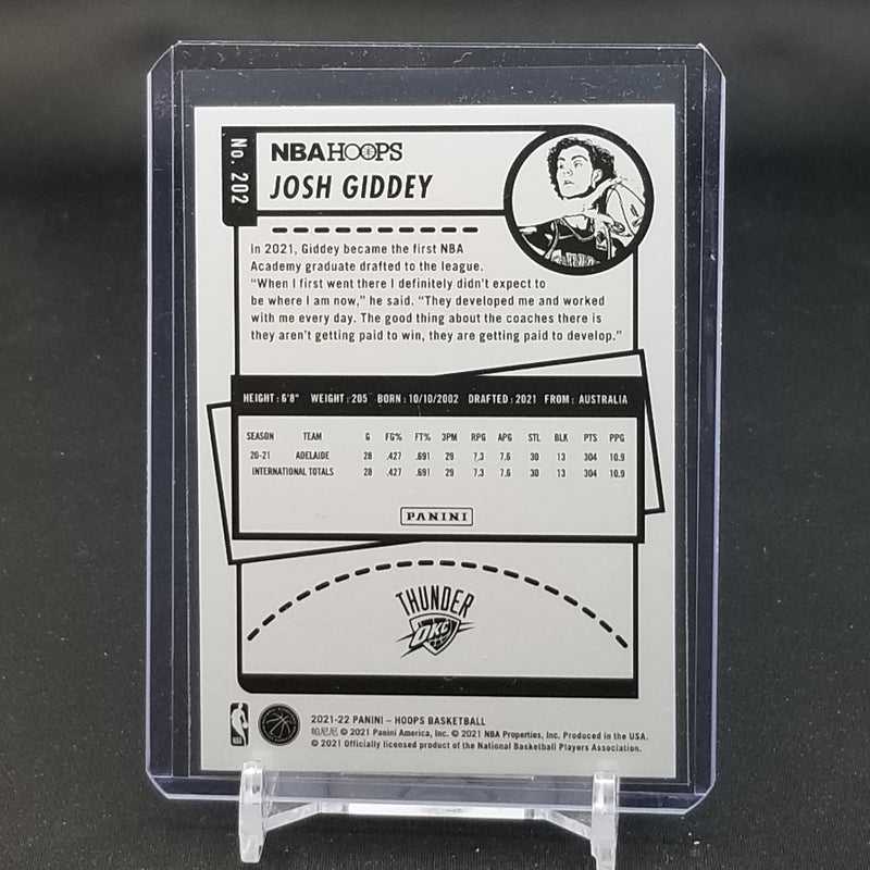 2021 PANINI HOOPS - J. GIDDEY -