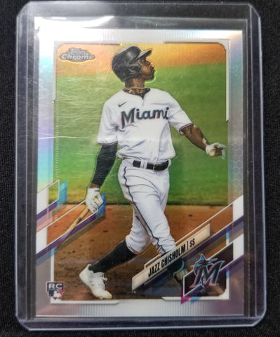 2021 TOPPS CHROME - REFRACTOR - J. CHISHOLM - #144 - RC