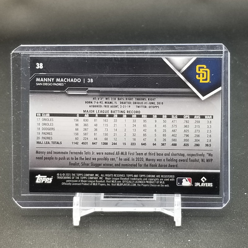 2021 TOPPS CHROME BLACK - M. MACHADO -