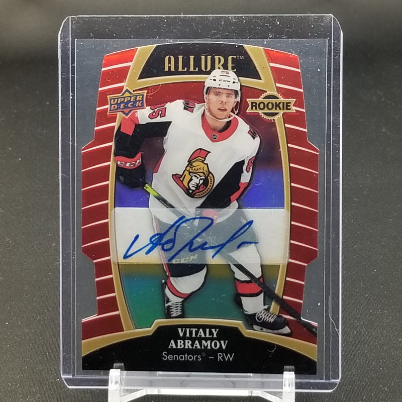 2019 UPPER DECK ALLURE - RED RAINBOW AUTO - V. ABRAMOV - #84 - #'D/349 - AUTOGRAPH - RC