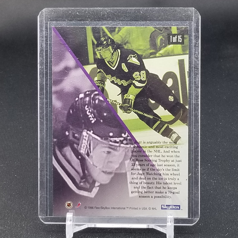 1996 FLEER - SKYBOX - ICEQUAKE - J. JAGR -