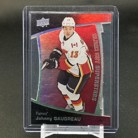 2016 UPPER DECK SERIES ONE - CLEAR CUT SUPERSTARS - J. GAUDREAU - #CCS-JG