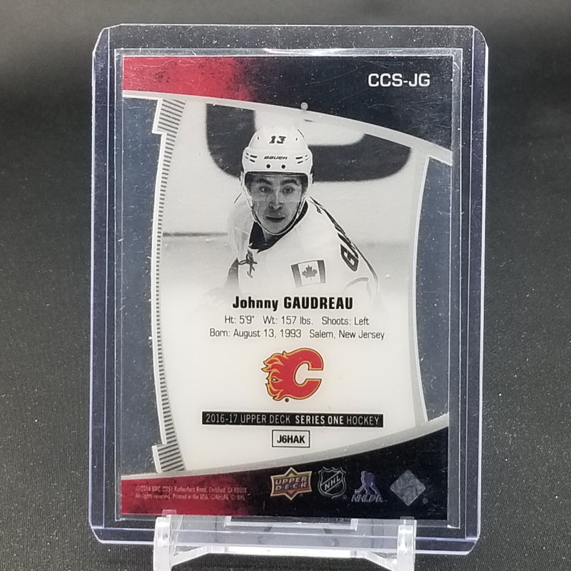2016 UPPER DECK SERIES ONE - CLEAR CUT SUPERSTARS - J. GAUDREAU -