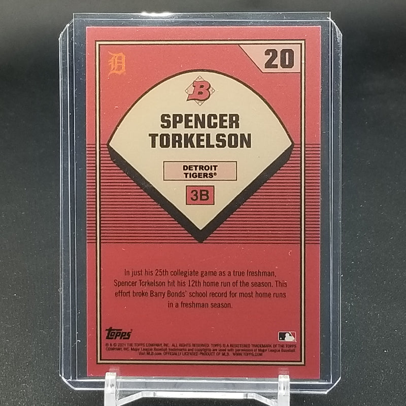 2021 TOPPS BOWMAN - 1989 ARTIST PROOF KEITH SHORE - GREEN - S. TORKELSON - #20 - #'D/89