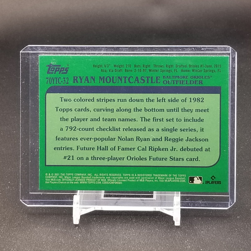 2021 TOPPS UPDATE SERIES - 70 TOPPS - R. MOUNTCASTLE -