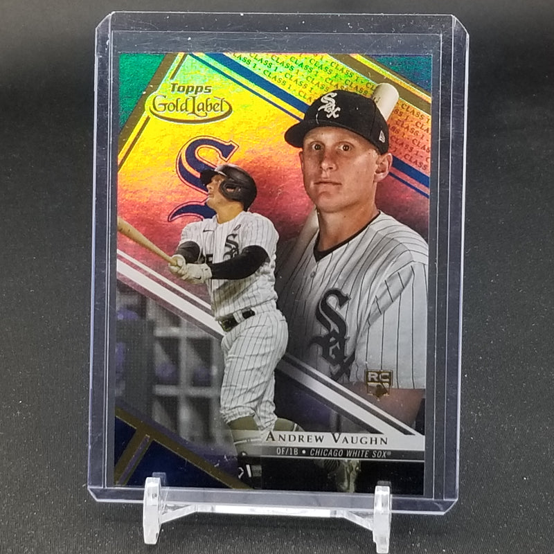2021 TOPPS GOLD LABEL - BLUE - A. VAUGHN - #4 - #'D/150 - RC