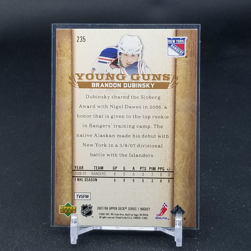 2007 UPPER DECK SERIES ONE - YOUNG GUNS - V. KOISTINEN -