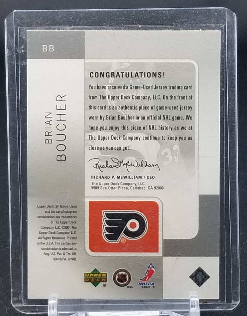 2001 UPPER DECK SP GAME-USED - B. BOUCHER -