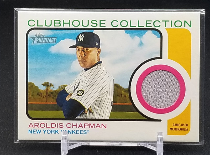 2022 TOPPS HERITAGE - CLUBHOUSE COLLECTION - A. CHAPMAN -