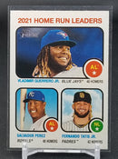 2022 TOPPS HERITAGE - 2021 HOME RUN LEADERS - V. GUERRERO JR. / S. PEREZ / F. TATIS JR. -