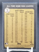 2022 TOPPS HERITAGE - ALL-TIME HOME RUN LEADERS - A. PUJOLS / M. CABRERA / N. CRUZ -