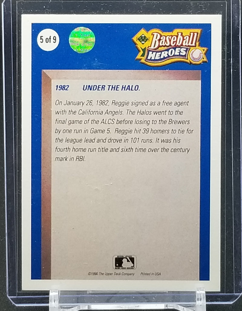 1990 UPPER DECK - BASEBALL HEROES - UNDER THE HALO - R. JACKSON -