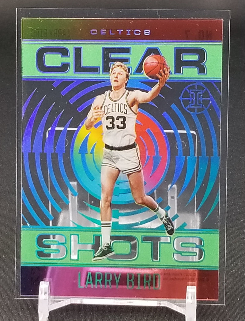 2020 PANINI ILLUSION - EMERALD - CLEAR SHOTS - L. BIRD -