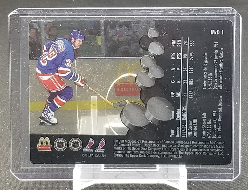1998 UPPER DECK MCDONALDS - ICE - W. GRETZKY -