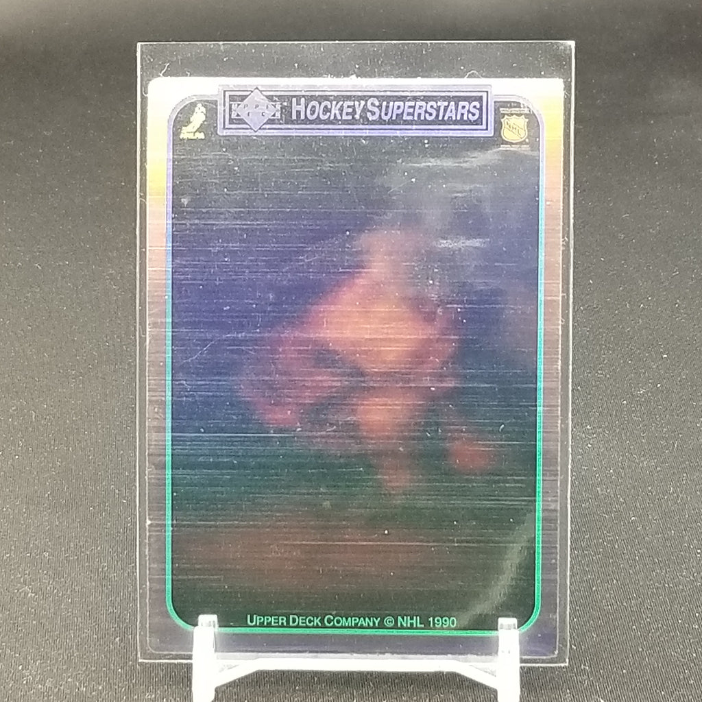 1990 UPPER DECK - HOCKEY SUPERSTARS - HOLOGRAM - SHOOTING - W. GRETZKY 1990 UPPER DECK - HOCKEY SUPERSTARS - HOLOGRAM - SHOOTING - W. GRETZKY