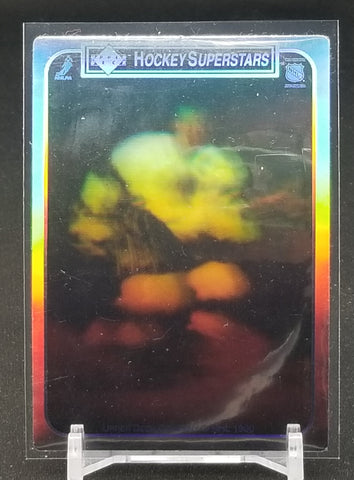 1990 UPPER DECK - HOCKEY SUPERSTARS - HOLOGRAM - STOPPING - W. GRETZKY