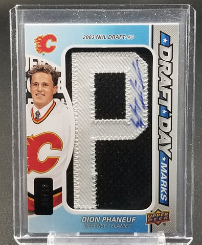 2014 UPPER DECK SP GAME USED - DRAFT DAY MARKS - D. PHANEUF - #DDM-DP - #'D/10 - RELIC - AUTOGRAPH