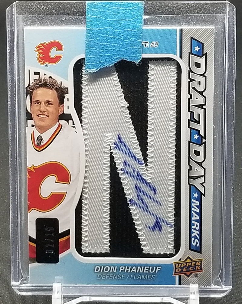 2014 UPPER DECK SP GAME USED - DRAFT DAY MARKS - D. PHANEUF - #DDM-DP - #'D/10 - RELIC - AUTOGRAPH