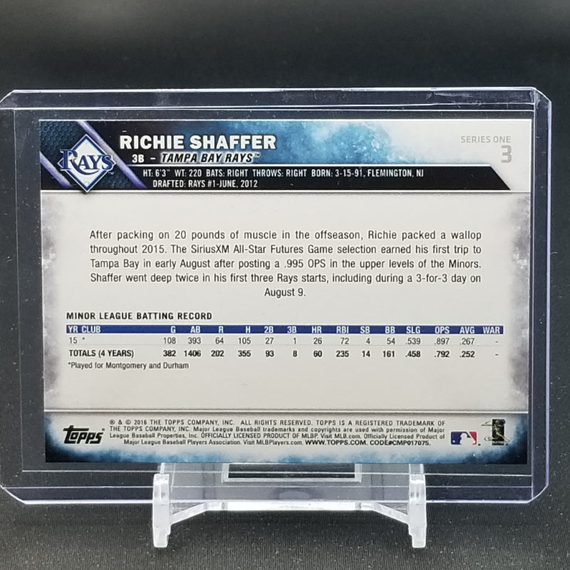 2016 TOPPS SERIES ONE - R. SHAFFER -