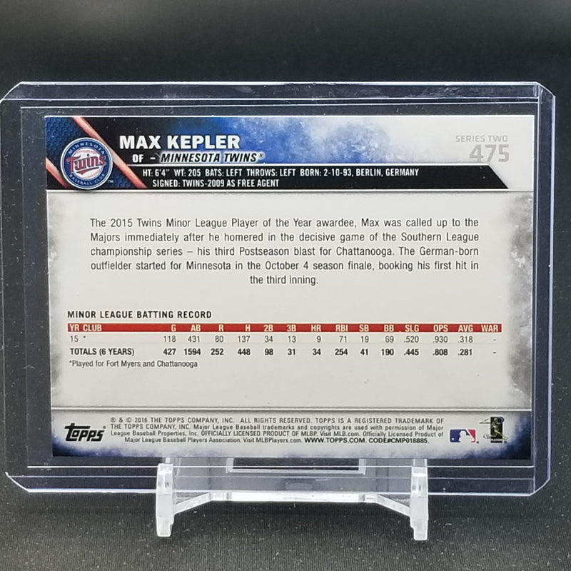 2016 TOPPS SERIES TWO - M. KEPLER -