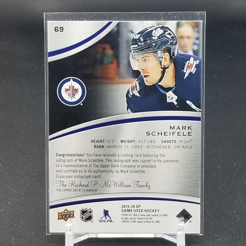 2019 UPPER DECK SP GAME USED - M. SCHEIFELE -